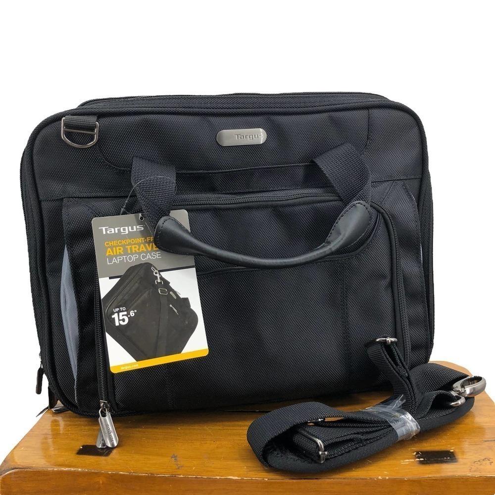 Targus Laptop Case Checkpoint Friendly Air Traveler Black Shoulder Strap Bag - Picture 2 of 14